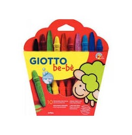 Etui 10 crayons cire incassables +1 taille crayon