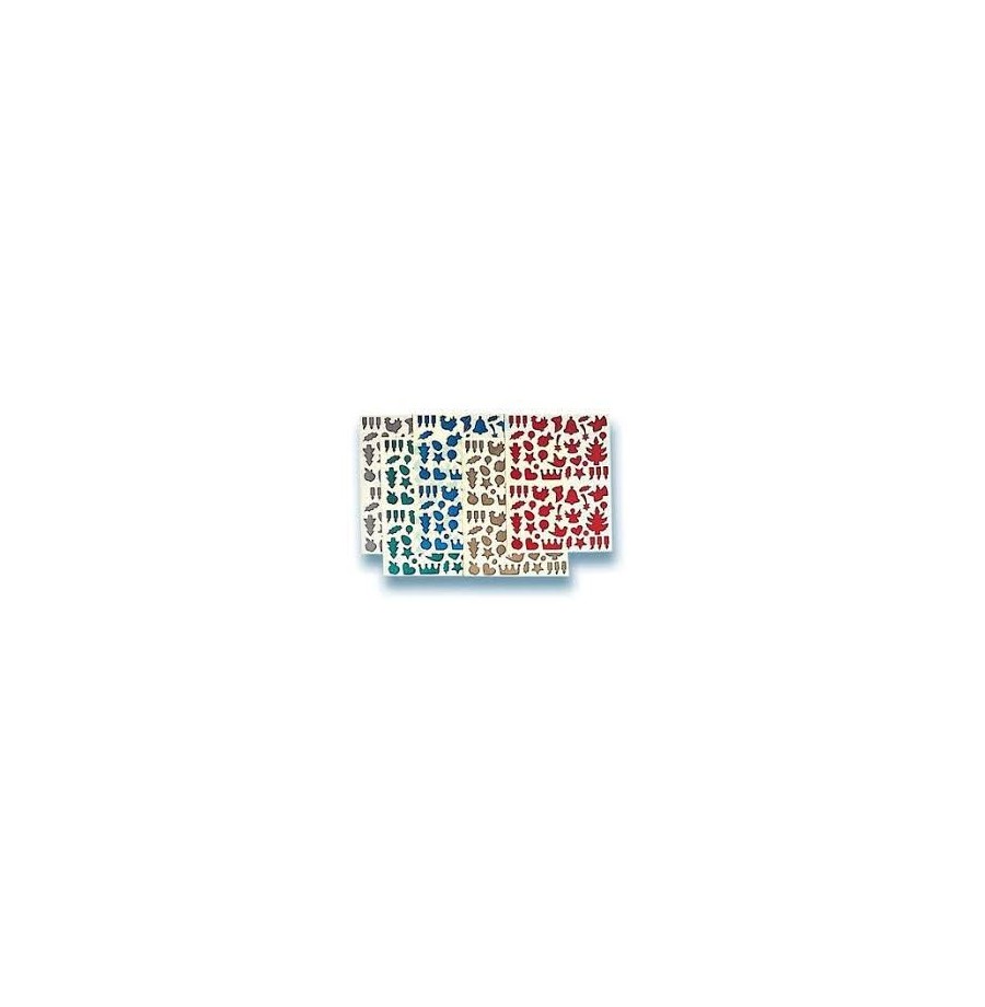 Assortiment de 912 gommettes motifs fêtes