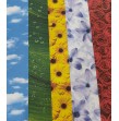 Carton motifs fleurs/nuage/ fles 50x 70 -10 Fl