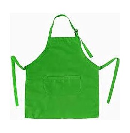 Tablier grand modèle  vert 5/6 ans