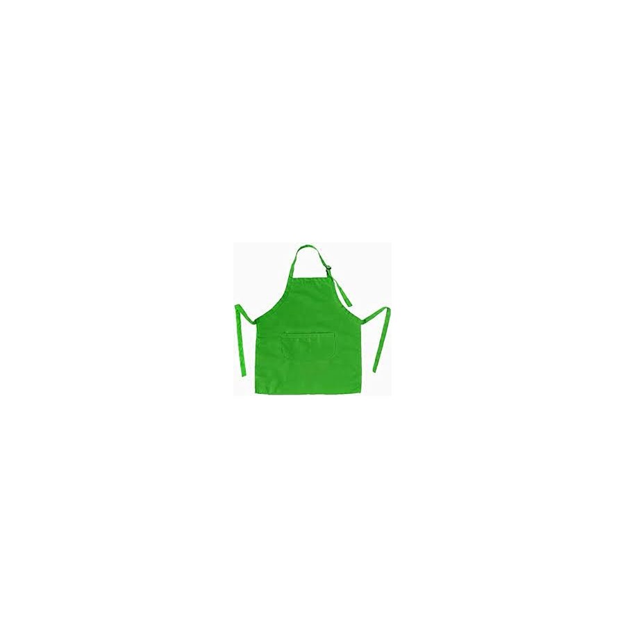 Tablier grand modèle  vert 5/6 ans