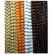 Chenille tigrée Blanc/Marron le mètre 6 mm