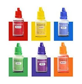 Assortiment 6 flacons colorants bougies