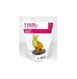 Moule en latex pour bougie ou plâtre "chat"