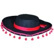 Chapeau Espagnol noir et rouge (fille)