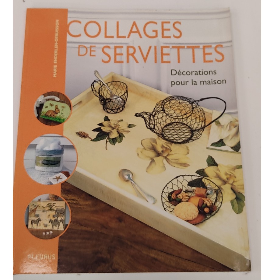 Livre Collages de Serviettes Décor maison