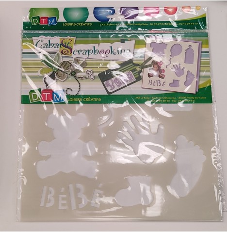 Gabarit de coupe motifs bébé