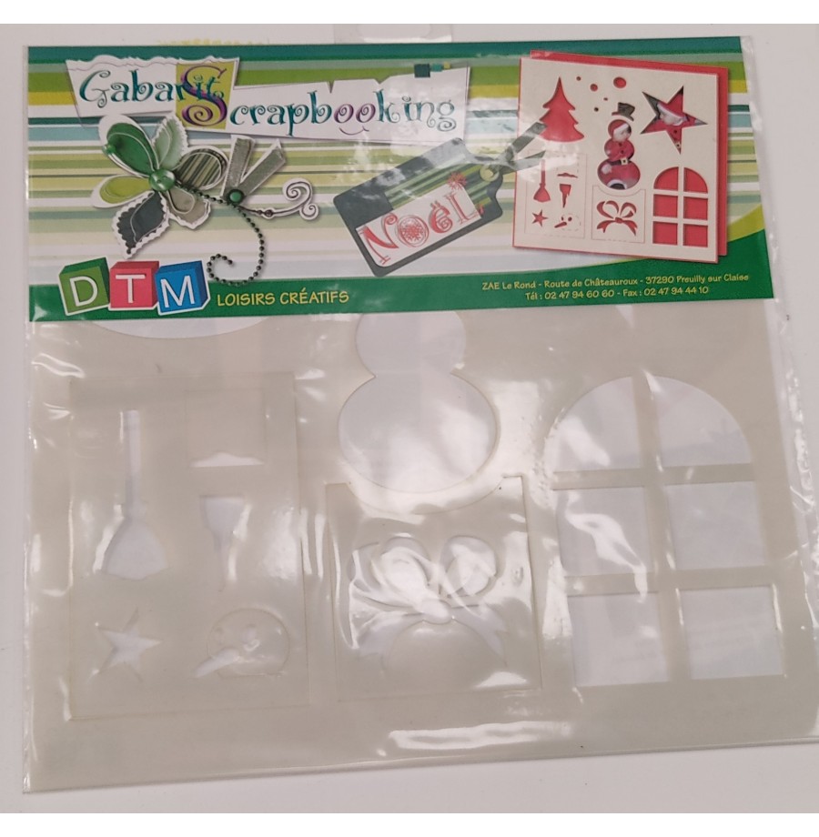 Gabarit de coupe motifs Noël