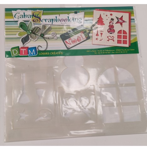 Gabarit de coupe motifs Noël