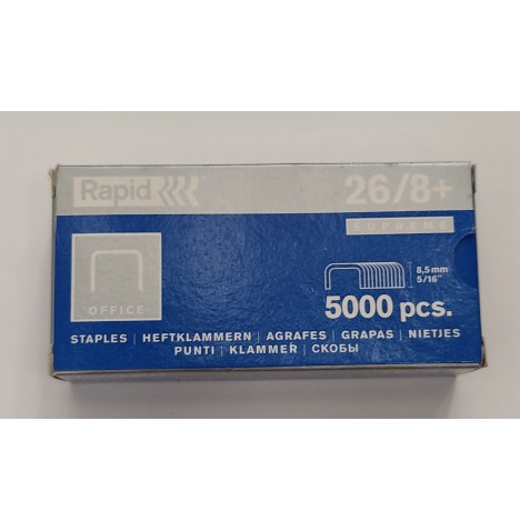 Boîte 5000 agrafes 26/8