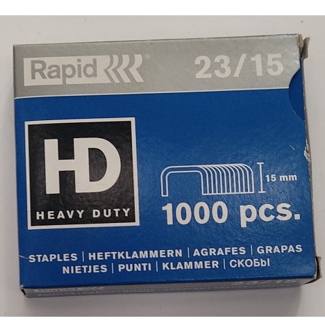 Boîte 1000 agrafes 23/15