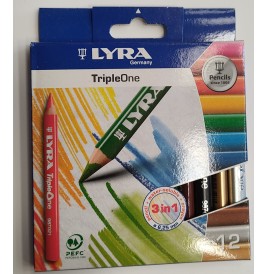 Etui 12 crayons Lyra  tripe one