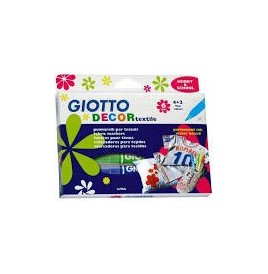 Etui 6 feutres Textile Giotto