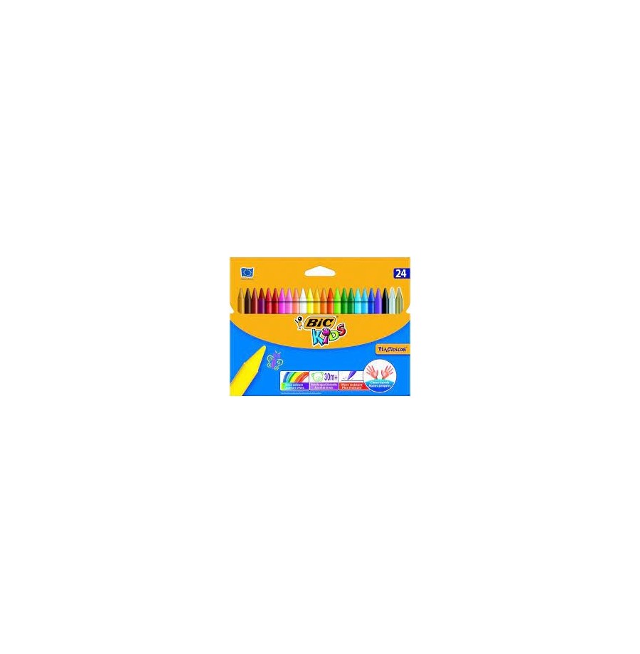 Etui 24 crayons de cire plastidécors assortis Conté