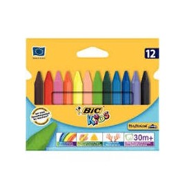 Etui 12 crayons de cire plastidécors assortis Conté