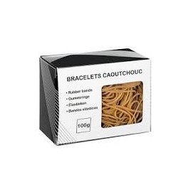 Boîte 100 g Elastique caoutchouc 120 x 3 mm