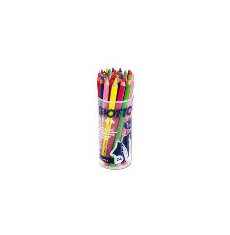 Maxi omyacolor pot 24 crayons de couleur gros module