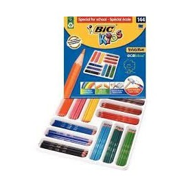 Bte 144 crayons couleurs ass. évolution Conté