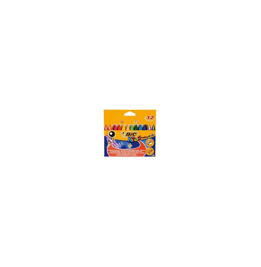 Etui 12 crayons de cire plasticdécors triangle Conté