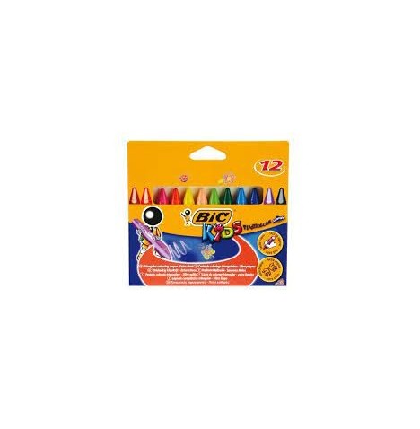 Etui 12 crayons de cire plasticdécors triangle Conté