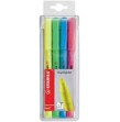 Pochette de 4 surligneurs stabilo Flash