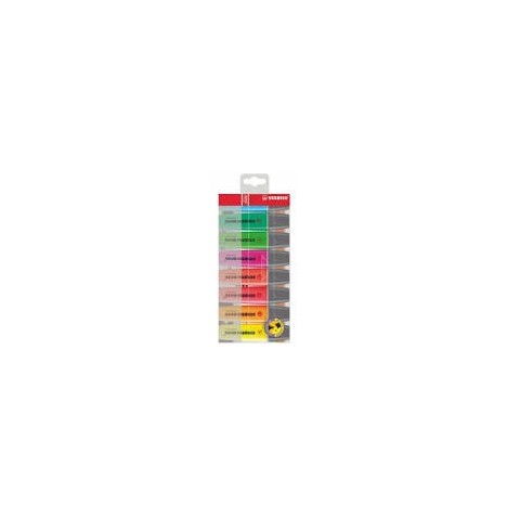 Pochette 8 surligneurs stabilos boss assortis