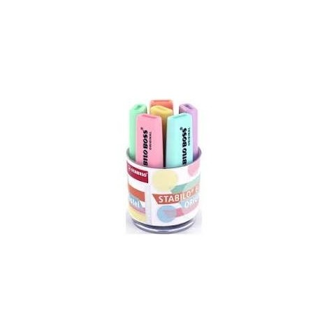 Pot 6 surligneurs stabilos boss assortis