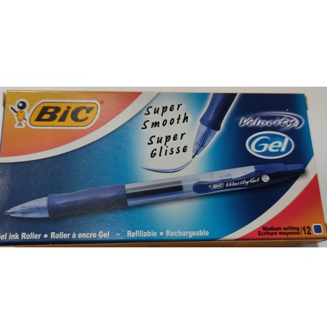 Vélocity gel  l' unité bleu - pointe 0.7mm