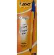 Stylo bille orange Bic bleu