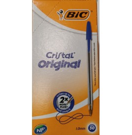 Stylo bille cristal Bic bleu