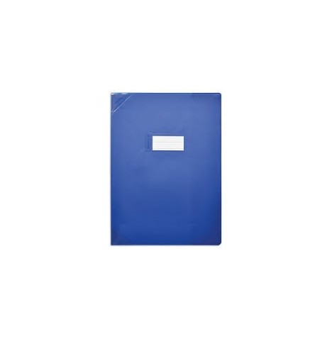 Protège-cahier  bleu opaque -24 x 32 cm
