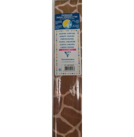 Feuille crépon imprimé girafe 2m x 0.5