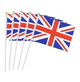 Sachet de 10 drapeaux Angleterre  9.5 x 16 cm