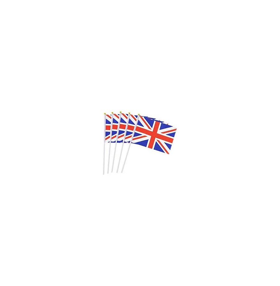 Sachet de 10 drapeaux Angleterre  9.5 x 16 cm