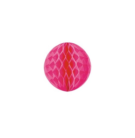 Boule unie rose alvéolée diam 50