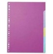 Intercalaires carton 21 x 29,7 cm -  6 positions