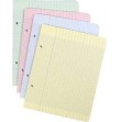 100 Feuilles mobiles 17*22 cm seyes Coloris au choix