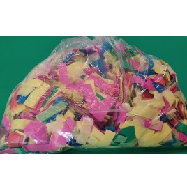 Confetti de scène rectangle 16x52mm multicolore 1kg