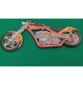 Décoration moto Chopper en carton