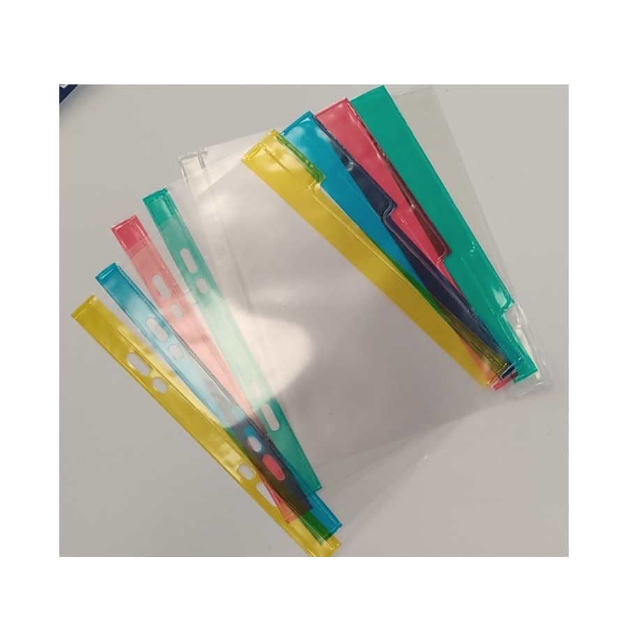 5 Intercalaires 17 x 22 plastique transparent