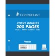 200 Copies doubles perforées 17x22 blanc