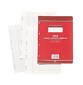 100 feuilles perforées 17x22 cm séyés blanc