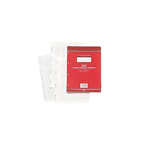 100 feuilles perforées 17x22 cm séyés blanc