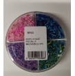 Boites 4 cases Mix Perles et tubes Bleu/violet