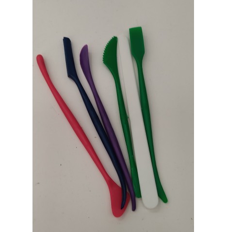 Sachet 6 ébauchoirs plastique assortis