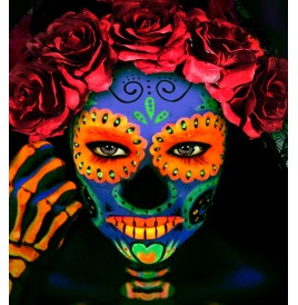 Maquillage Orange fluo en flacon 18 grs