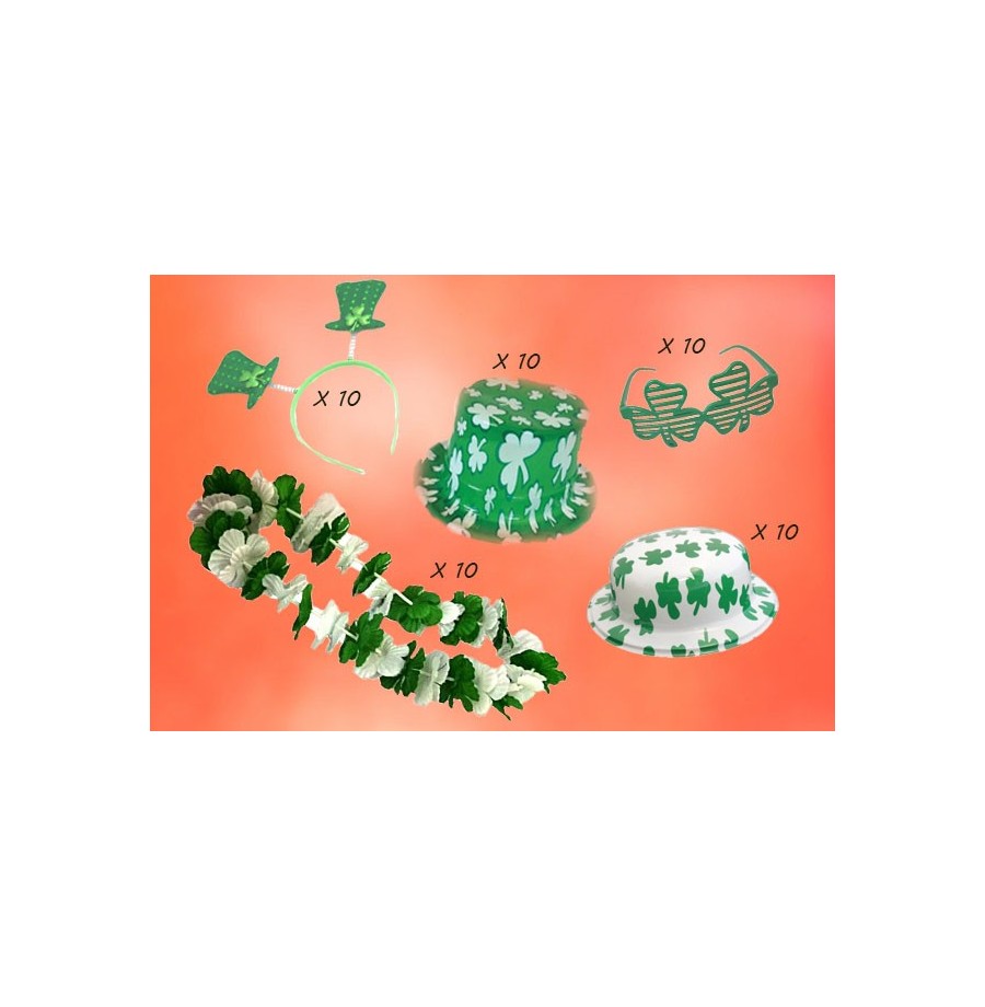 Lot 50 accessoires Saint Patrick