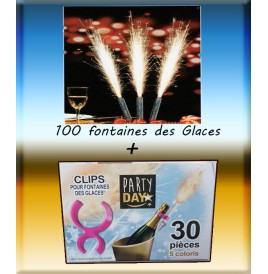 100 fontaines de glaces + 30 Clips