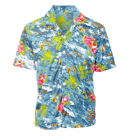 Chemise Hawaïenne lycra (coloris assortis) - Tropical   pas cher