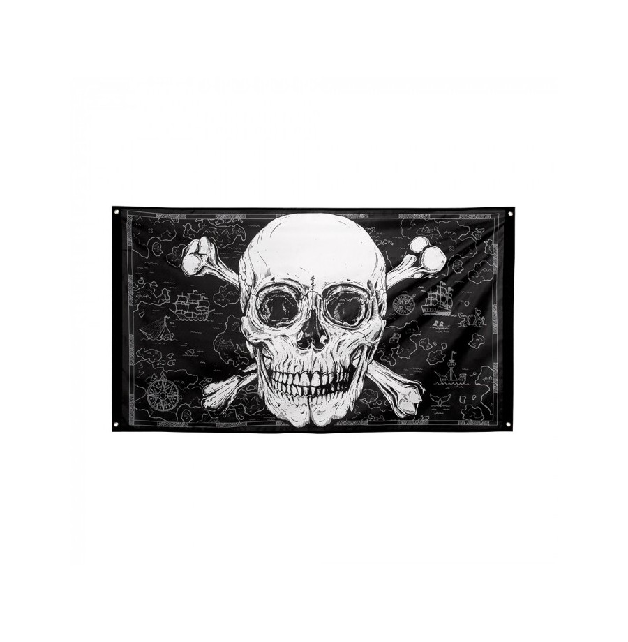 Pavillon pirate  tissu   90 x 150 cm
